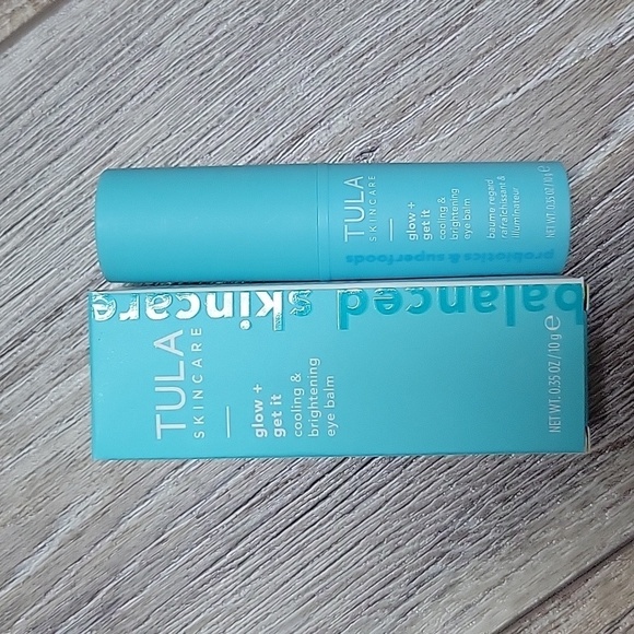 TULA Skincare Glow + Get It Cooling & Brightening Eye Balm 0.35 oz / 10 g NIB - Picture 1 of 8
